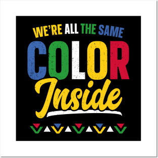 We're All The Same Color Inside Black History Month Posters and Art